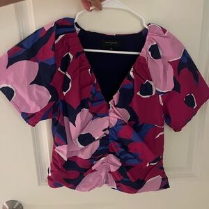 Banana Republic Pink Floral Blouse